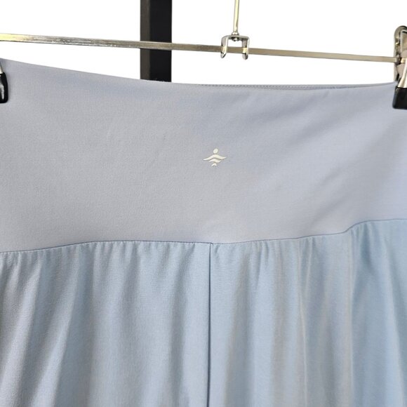 Halara Breezeful High Waisted, High Low Ruffle 2 in 1 Maxi Skirt, Blue, Shorts,L - Picture 5 of 8